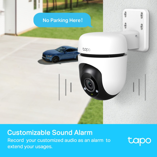 TP-LINK Tapo C510W Outdoor Pan/Tilt 2K AI Detection Motion Tracking Smart Security Wi-Fi 360&#176; Camera