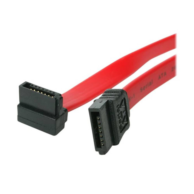 StarTech 18in SATA to Right Angle SATA Serial ATA Cable - Red