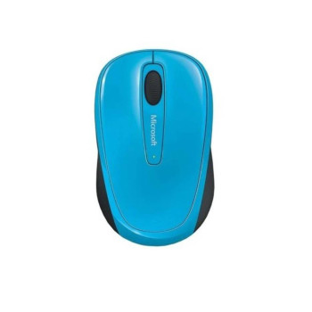 Refurbished Microsoft Wireless Mobile Mouse 3500 Ambidextrous Bluetrack - Cyan Blue