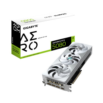 GIGABYTE GeForce RTX 5080 AERO SFF 16GB OC Graphics Card - White