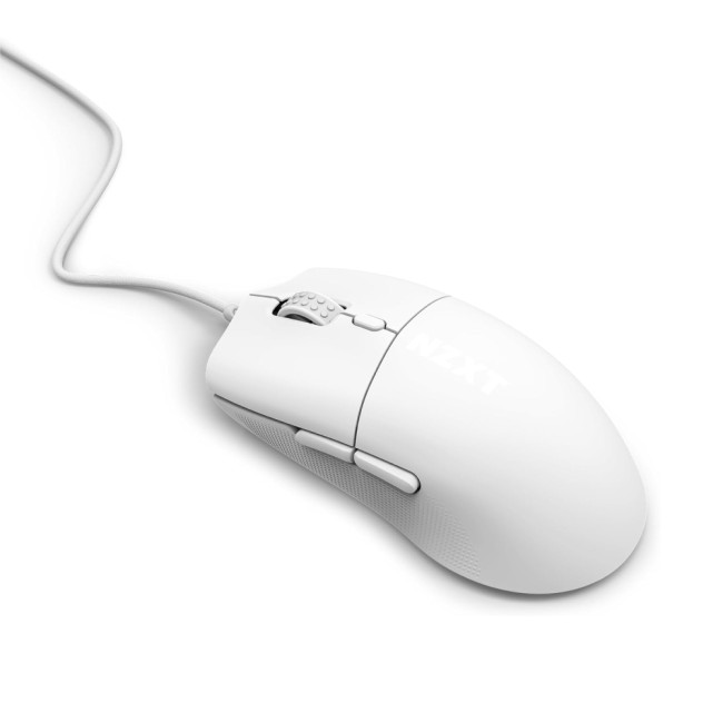 NZXT Lift 2 ERGO Ergonomic Wired Gaming Mouse - White