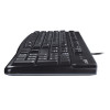 Refurbished - Logitech K120 German QWERTZ Corded USB Wired Keyboard - Black