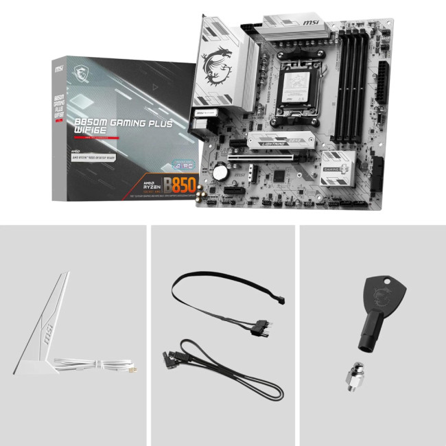 MSI B850M GAMING PLUS WIFI6E micro ATX AMD Socket AM5 Motherboard