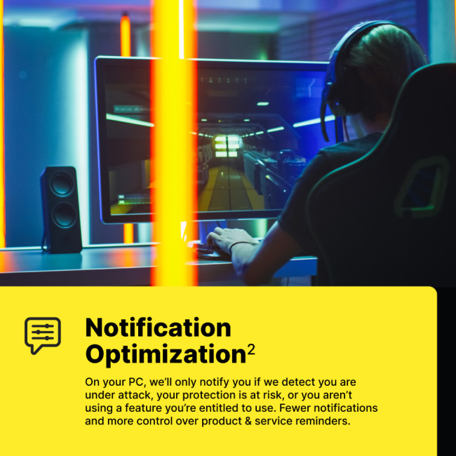 Norton 360 for Gamers - 50GB, 1 User, 3 Devices, 1-Year, Includes VPN & AntiScam, Enrollment Digital Key