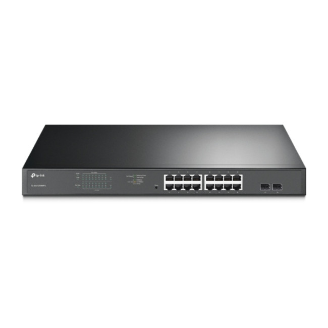 TP-LINK TL-SG1218MPE 36 Gbit/s Rack Mountable Managed 16 x Gigabit Ethernet RJ45+SFP Ports Network Switch