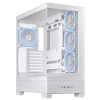 ASUS A31 PLUS TG ARGB Tempared Glass Mid Tower Gaming PC Case - White