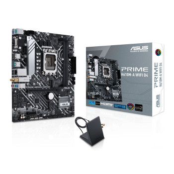 ASUS PRIME H610M-A WIFI D4 Intel H610 LGA 1700 micro ATX Motherboard - 90MB1C80-M0EAY0