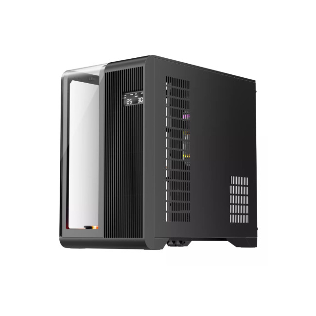 1st Player RT7 BK Tempared Glass Mid Tower Gaming PC Case with 4 x RGB Fans