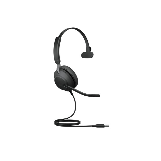 Refurbished Jabra Evolve2 40 UC Wired USB-A Mono Headphone - Black