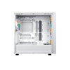 CoolerMaster MasterBox 600 ARGB Mid Tower Tempered Glass PC Case - White