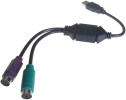Connekt Gear Dual PS/2 to USB Type A Male Adapter  4A50042