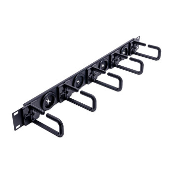 New Open Box StarTech CABLMANAGERH 1U Rack-Mountable Rack Cable Manager - Black