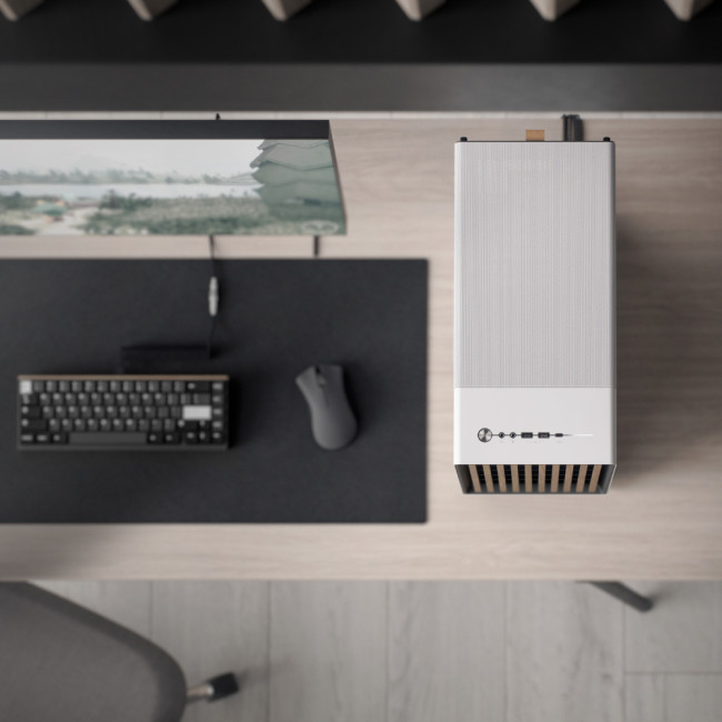 Fractal Design North ATX Mid Tower Brass/Steel Case - White