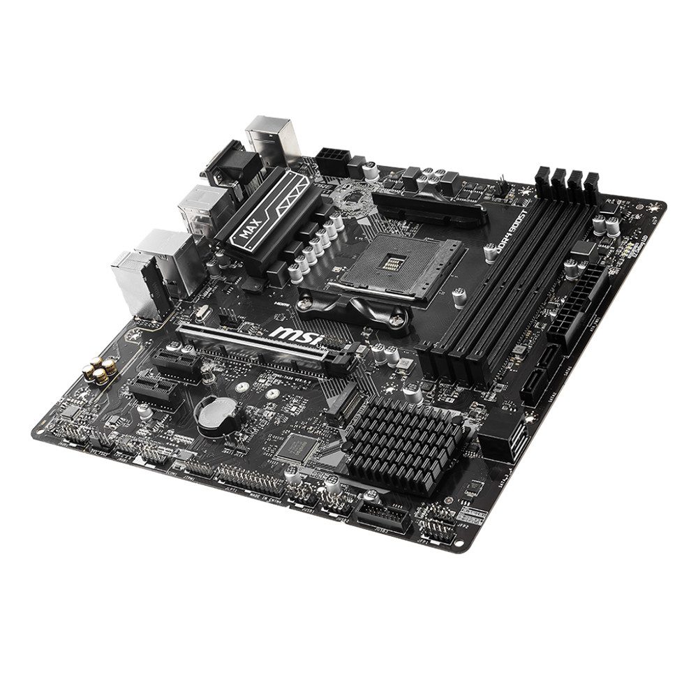 MSI B450M PRO-VDH MAX AM4 B450 Micro-ATX Motherboard