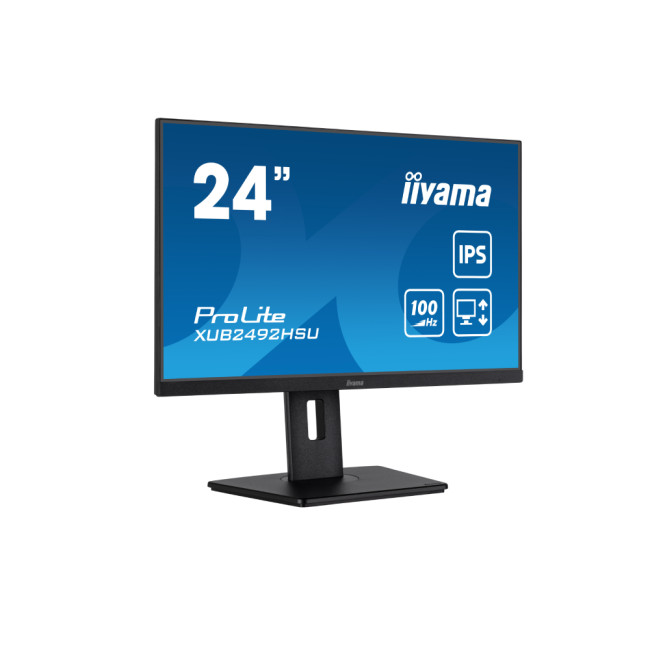 iiyama Prolite XUB2492HSU-B6 24" IPS Full HD 100Hz 0.4ms Height Adjustable Monitor
