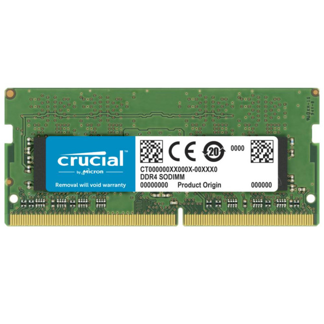 Crucial 32GB 3200MHz Non-ECC Unbuffered DDR4 Laptop Memory Module