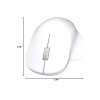 Refurbished Microsoft Bluetooth Ergonomic 5-Button Scroll Wheel Wireless Mouse BlueTrack White