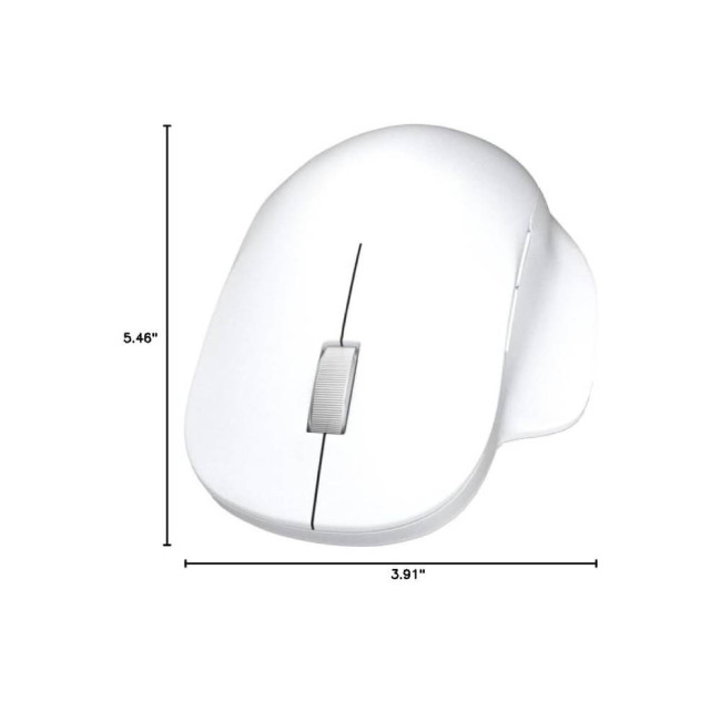 Refurbished Microsoft Bluetooth Ergonomic 5-Button Scroll Wheel Wireless Mouse BlueTrack White
