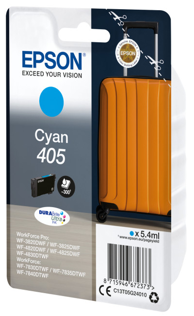 Epson C13T05G24010 405 Cyan DURABrite Ultra Ink Cartridge for300 Pages