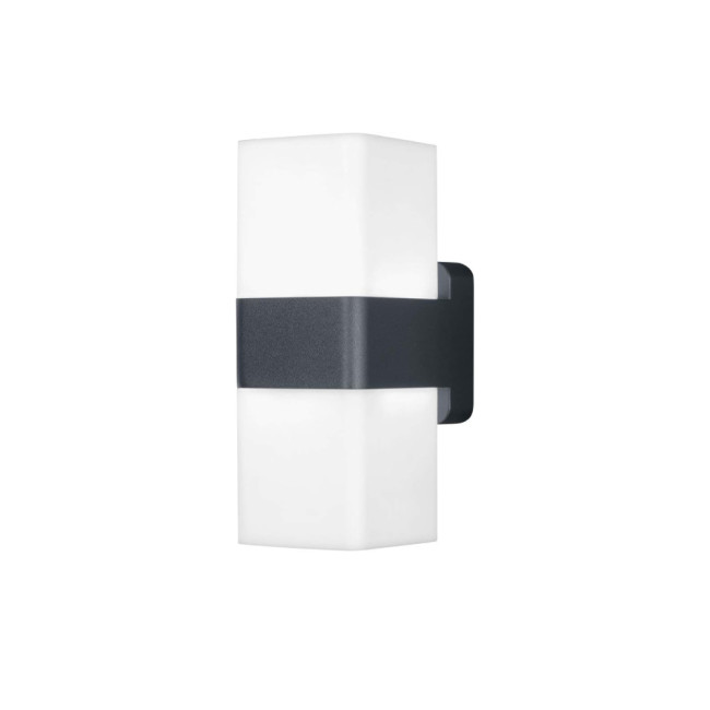 LEDVANCE Smart+ Wi-Fi 13.5W LED Up / Down RGBW Cube Wall Light Dark Grey 3000K - 4058075478077