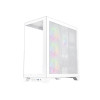 1st Player MI8 White Mid Tower Tempared Glass White Gaming PC Case with 7x ARGB Fans