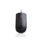 Lenovo Essential Wired Mouse Black - USB Optical Sensor - 1600DPI - Ambidextrous