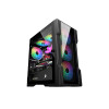 1st Player Trilobite T3 Tempared Glass Micro ATX PC Case - Black