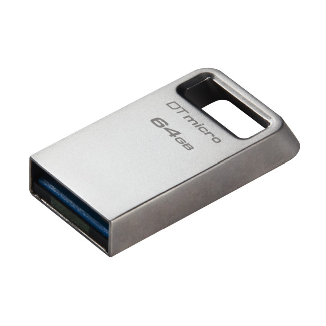 USB Stick Kingston Technology DataTraveler Micro USB Flash Drive 64GB USB Type-A 3.2 - Silver