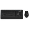 Refurbished Microsoft Wireless Desktop 3050 wireless RF Standard French Keyboard & Mouse Set - Black