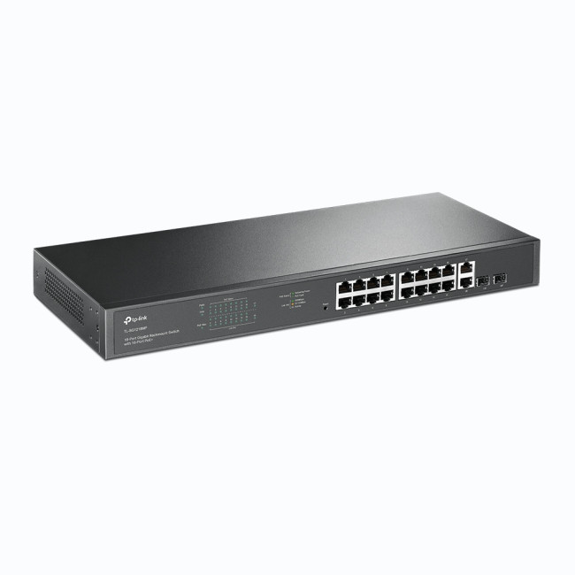 TP-LINK TL-SG1218MP 36 Gbit/s Rack Mountable Unmanaged 18 x Gigabit Ethernet RJ45+2 x SFP Ports Network Switch