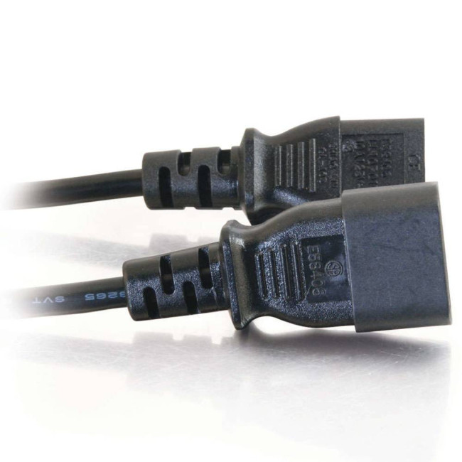 C2G 1.2m 16AWG 250V Computer Power Extension Cord C13 to C14 Connector