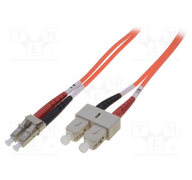 Microconnect 3 meter Fiber Optic Cables with LC/PC Male to SC/PC Male Connector