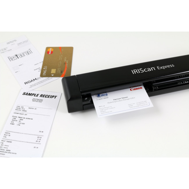IRIScan Express 4  CIS Sensor 1200 x 1200 DPI USB Sheet-fed scanner Black