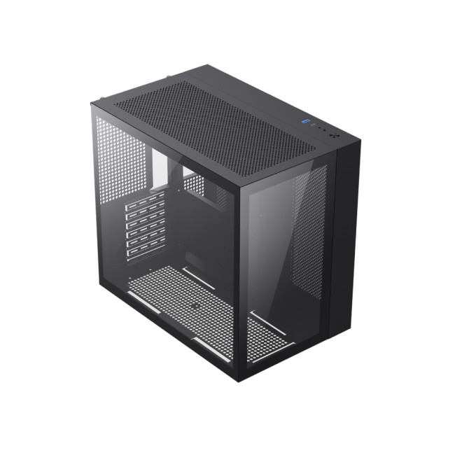 GameMax Infinity ATX Tempered Glass Mid Tower Gaming PC Case - Black