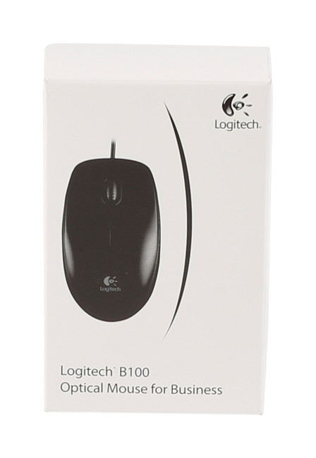 Logitech B100 Wireless Ambidextrous Mouse Black - 910-003357