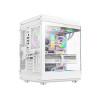 GameMax Hype ATX RGB Tempered Glass Mid Tower Gaming PC Case - White
