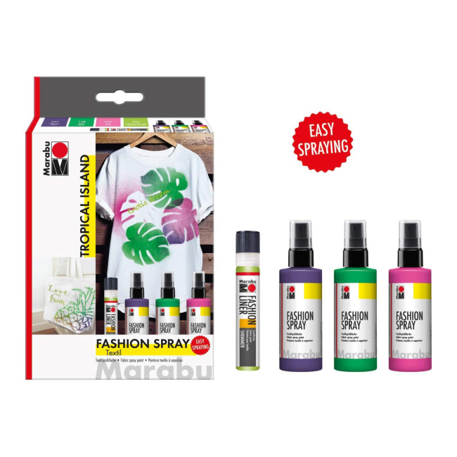 Marabu Fashion Spray Set - Tropical Island