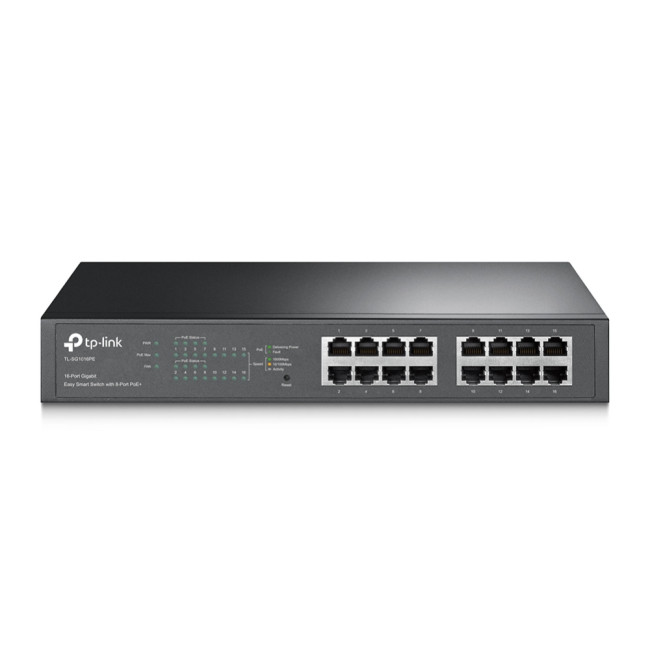 TP-LINK TL-SG1016PE 32 Gbit/s Rack Mountable Managed 16 x Gigabit Ethernet RJ45 Network Switch