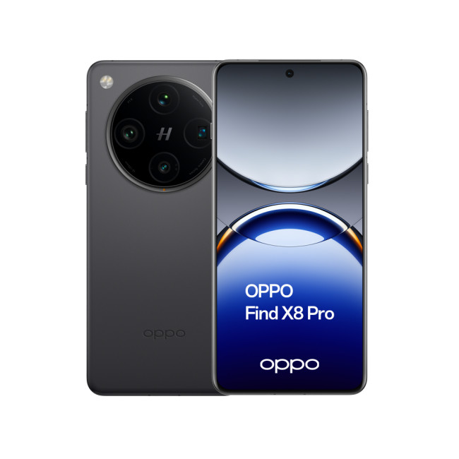 Refurbished OPPO Find X8 Pro 5G Mediatek Dimensity 9400 16GB RAM 512GB Storage 6.7 inch QHD+ AMOLED Smartphone ColorOS - Black