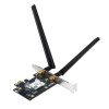 ASUS PCE-BE6500 WiFi 7 PCI-E 2 External Antennas WPA3 WiFi Adapter