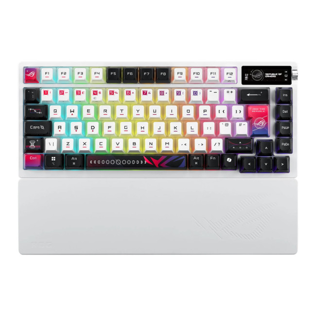 ASUS ROG Azoth X 75% Form Factor OLED RGB Wireless Gaming Keyboard