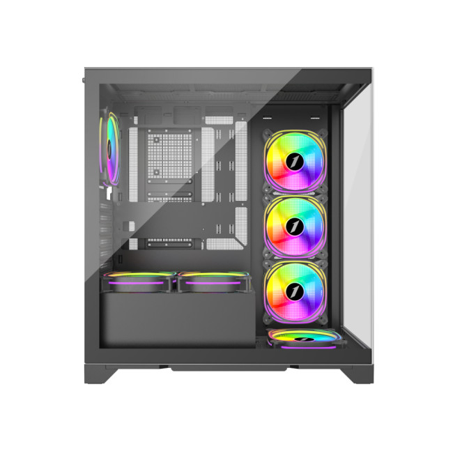 1st Player Mi8 Black ATX Micro ATX Tempared Glass Black PC Case