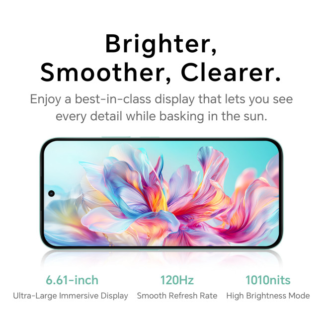 HONOR X6c MediaTek Helio G81 Ultra 6.61" 6GB RAM 128GB Storage Smartphone - Ocean Cyan