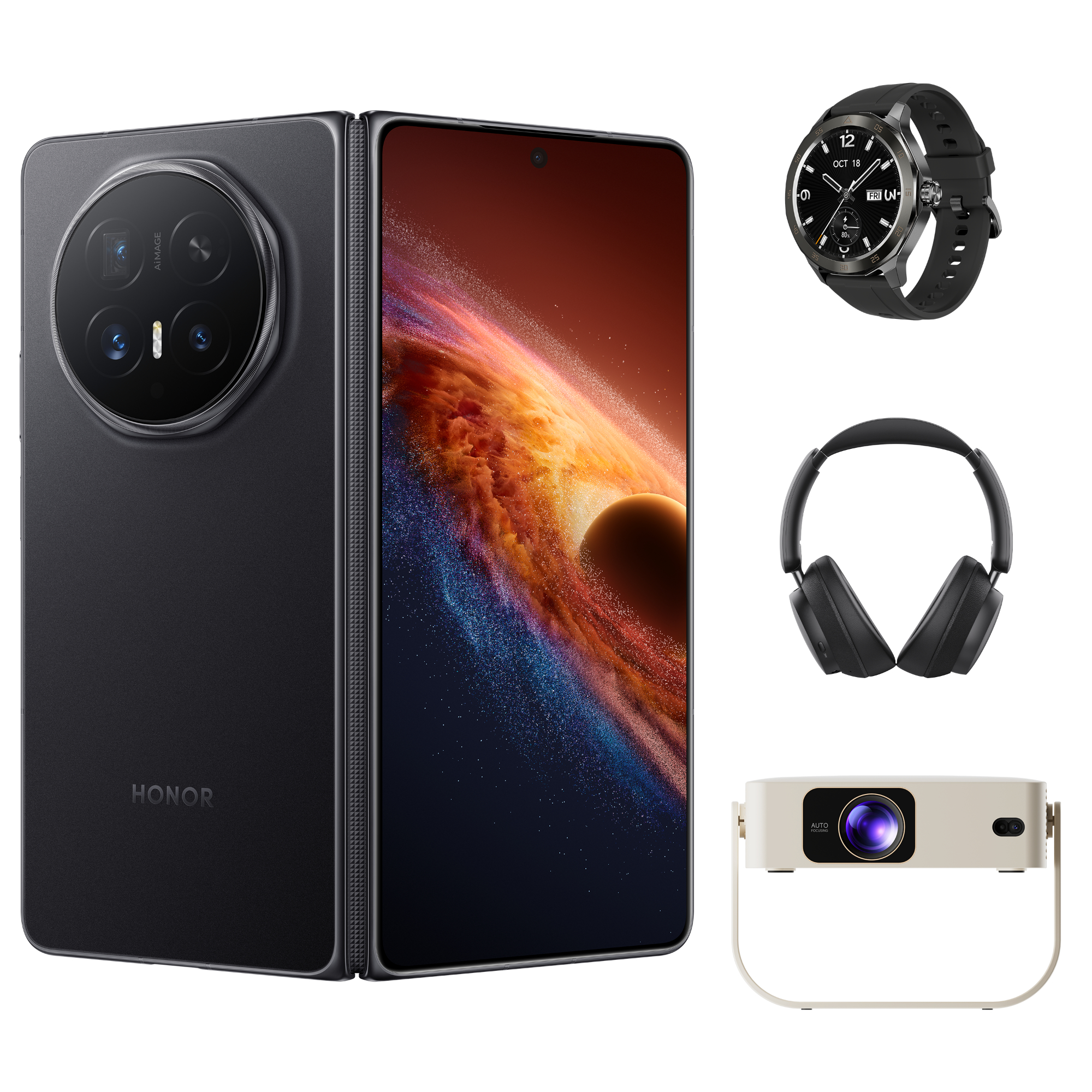Honor Black Magic V6 6.52" Oled Snapdragon 8 Elite 16Gb Ram 512Gb Storage 5G Dual-Sim Magicos Smartphone