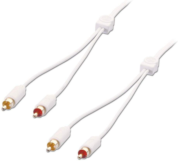 LINDY 2m Premium Audio Cable - 2 x Phono to 2 x Phono Male Gold Plated Connector