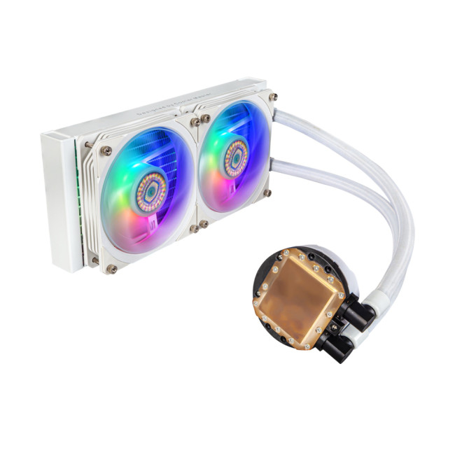 Cooler Master MasterLiquid PL240 Flux White 240mm All-In-One Hydro CPU Liquid Cooler