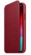 Apple Folio (PRODUCT) Flip Cover For Mobile Phone XS, Leather Material, Red