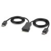 Belkin Modular DP Dual Head KVM Console Monitor Port 6ft Cable - F1DN2MOD-CC-P06