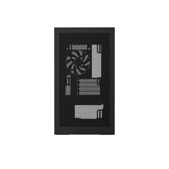 NZXT H3 Flow Tempered Glass Micro-ATX Gaming PC Case Black