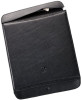 Trexta 15455 Cap for iPad Hand Strap Debossed Home Button Genuine Leather, Black